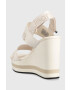 Calvin Klein Jeans Sandále WEDGE SANDAL WEBBING dámske béžová farba na kline YW0YW00959 - Pepit.sk