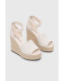 Calvin Klein Jeans Sandále WEDGE SANDAL WIDE SU CON dámske čierna farba na kline YW0YW00963 - Pepit.sk