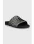 Calvin Klein Jeans Šľapky COMFORT SANDAL OVERSIZED MESH dámske čierna farba YW0YW00973 - Pepit.sk