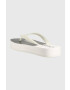 Calvin Klein Jeans Žabky BEACH SANDAL FLATFORM dámske biela farba na plochom podpätku YW0YW00716 - Pepit.sk