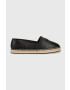 Calvin Klein Kožené espadrilky ESPADRILLE W/HW čierna farba HW0HW01457 - Pepit.sk