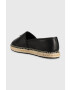 Calvin Klein Kožené espadrilky ESPADRILLE W/HW čierna farba HW0HW01457 - Pepit.sk