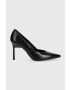 Calvin Klein Kožené ihličky HW0HW01346 GEO STILETTO PUMP 90 čierna farba - Pepit.sk