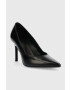 Calvin Klein Kožené ihličky HW0HW01346 GEO STILETTO PUMP 90 čierna farba - Pepit.sk