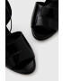 Calvin Klein Kožené sandále GEO STIL SANDAL 90HH čierna farba HW0HW01462 - Pepit.sk