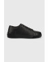 Calvin Klein Kožené tenisky LOW LACE UP LTH MONO čierna farba HM0HM01236 - Pepit.sk