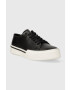 Calvin Klein Kožené tenisky LOW TOP LACE UP pánske čierna farba HM0HM01177 - Pepit.sk