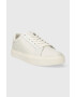 Calvin Klein Kožené tenisky LOW TOP LACE UP ARCHIVE STRIPE čierna farba HM0HM01292 - Pepit.sk