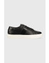 Calvin Klein Kožené tenisky LOW TOP LACE UP LTH čierna farba HM0HM01055 - Pepit.sk