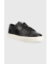 Calvin Klein Kožené tenisky LOW TOP LACE UP LTH čierna farba HM0HM01055 - Pepit.sk