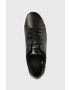 Calvin Klein Kožené tenisky LOW TOP LACE UP LTH čierna farba HM0HM01055 - Pepit.sk