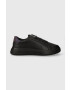 Calvin Klein Kožené tenisky LOW TOP LACE UP PET čierna farba HM0HM01288 - Pepit.sk