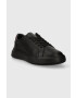 Calvin Klein Kožené tenisky LOW TOP LACE UP PET čierna farba HM0HM01288 - Pepit.sk