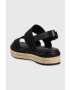 Calvin Klein Sandále FLATFORM WEDGE - HE dámske čierna farba na platforme HW0HW01497 - Pepit.sk