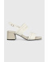 Calvin Klein Sandále SQUARED BLK HL SANDAL 45 HE biela farba HW0HW01635 - Pepit.sk