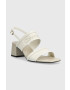 Calvin Klein Sandále SQUARED BLK HL SANDAL 45 HE biela farba HW0HW01635 - Pepit.sk