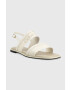 Calvin Klein Sandále SQUARED SANDAL HE dámske béžová farba HW0HW01496 - Pepit.sk