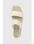 Calvin Klein Sandále SQUARED SANDAL HE dámske béžová farba HW0HW01496 - Pepit.sk