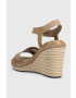 Calvin Klein Sandále WEDGE 70HH - HE dámske béžová farba na kline HW0HW01499 - Pepit.sk