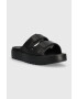 Calvin Klein Šľapky DOUBLE STRAP SLIPPER pánske čierna farba HM0HM00967 - Pepit.sk