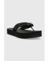 Calvin Klein Žabky FLATFORM FLIP FLOP W/HW dámske čierna farba na platforme HW0HW01503 - Pepit.sk