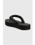 Calvin Klein Žabky FLATFORM FLIP FLOP W/HW dámske čierna farba na platforme HW0HW01503 - Pepit.sk