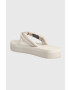 Calvin Klein Žabky FLATFORM FLIP FLOP W/HW dámske béžová farba na platforme HW0HW01503 - Pepit.sk