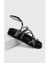 Chiara Ferragni Sandále CF3148_001 dámske čierna farba CF CABLE SANDAL - Pepit.sk