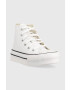 Converse Detské kožené tenisky CON OBUWIE A01016C EVA LIFT biela farba - Pepit.sk