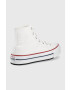 Converse Detské tenisky Chuck Taylor All Star Lift 272856C-White.Garn dámske biela farba - Pepit.sk