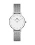 Daniel Wellington Hodinky Petite 28 dámske strieborná farba - Pepit.sk