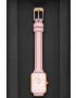 Daniel Wellington Hodinky Quadro Pink leather dámske ružová farba - Pepit.sk