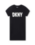 DKNY Dievčenské šaty šedá farba mini áčkový strih - Pepit.sk