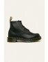 Dr. Martens Členkové topánky Vegan 101 23984001-Black dámske čierna farba na plochom podpätku - Pepit.sk