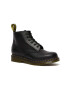 Dr. Martens Kožené workery 101 Yellow Stitch dámske čierna farba na plochom podpätku - Pepit.sk