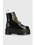 Dr. Martens Workery Vegan Jadon Max DM27292001-Black dámske čierna farba na platforme - Pepit.sk