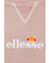 Ellesse Bavlnená mikina SGM14011-PINK dámska ružová farba s nášivkou - Pepit.sk