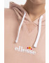 Ellesse Bavlnená mikina Daphni Oh Hoody SGM14014-PINK dámska ružová farba s kapucňou s nášivkou - Pepit.sk