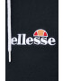 Ellesse Mikina SGS08848-011 dámska čierna farba s kapucňou s nášivkou - Pepit.sk