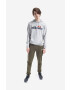 Ellesse Mikina Ferrer SHK13288-KHAKI pánska zelená farba s kapucňou jednofarebná - Pepit.sk