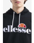 Ellesse Mikina SHK13288 Ferrer pánska zelená farba s kapucňou jednofarebná - Pepit.sk