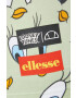 Ellesse Šortky X Looney Tunes dámske zelená farba s potlačou vysoký pás - Pepit.sk