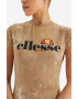 Ellesse Tričko SGK11338-BROWN dámsky hnedá farba - Pepit.sk