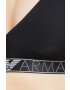 Emporio Armani Underwear Podprsenka čierna farba jednofarebný - Pepit.sk