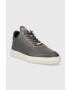 Filling Pieces Kožené tenisky Low Top Aten šedá farba 10126591002 - Pepit.sk