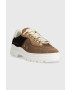 Filling Pieces Semišové tenisky Court Serrated Topaz hnedá farba 71633831933 - Pepit.sk