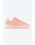 Filling Pieces Semišové tenisky Low Plain Court ružová farba 42227271888 - Pepit.sk