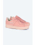 Filling Pieces Semišové tenisky Low Plain Court ružová farba 42227271888 - Pepit.sk