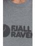 Fjallraven Tričko Logo Tee F87146.020.999-999 šedá farba s potlačou - Pepit.sk