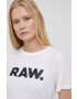 G-Star Raw Bavlnené tričko biela farba - Pepit.sk